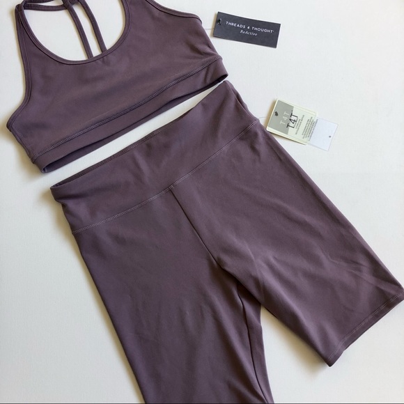 Threads 4 Thought Tops - Threads 4 Thought Monica Active Short Malana Bra
